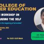 Two-day work on Understanding the Self-By Mr. Pradeepan Maloth, counselor and Soft skill trainer under career Guidance cell